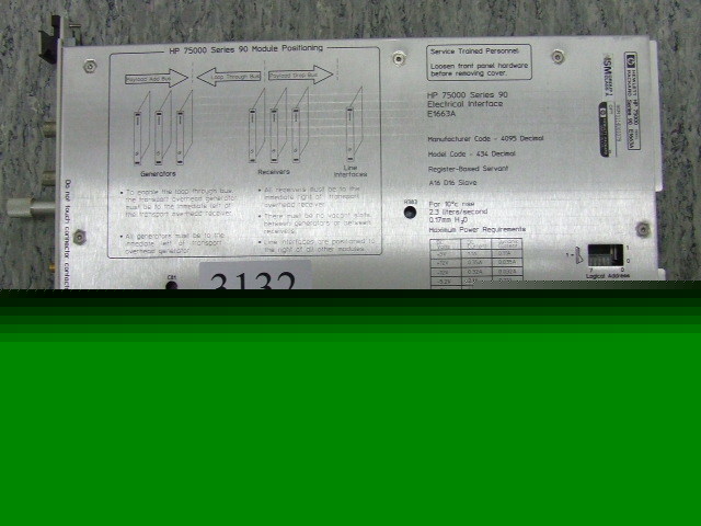 Agilent / hp E1663A sonet / sdh electrical interface
