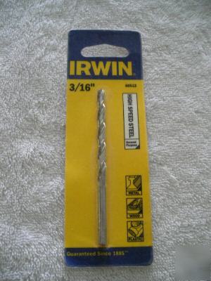 Irwin high speed general purpose drill bit 3/16