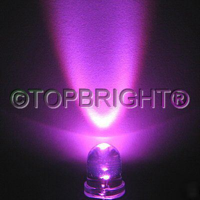 New 1000 pcs 8MM wide angle 30KMCD pink led f/r 40Â° 