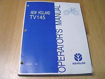 New holland TV145 versatile tractor operator's manual