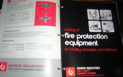 Norris industries fire protection equipment brochures