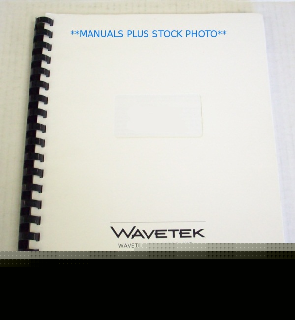 Wavetek 859 intro guide intro guide manual - $5 ship 