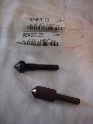 2 countersink & deburring tools 3/16 & 1 center reamer