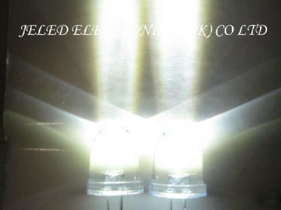 200X 10MM cream white led lamp @85,000MCD free ship