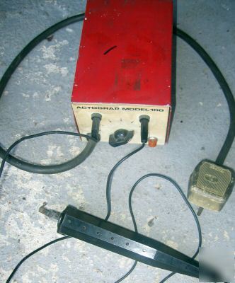 Actograp model 100 electro etching pen and control box