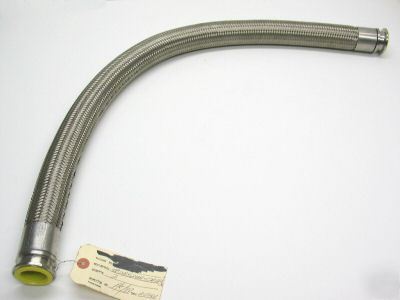 Braided stainless teflon sanitary flexible hose 1Â½