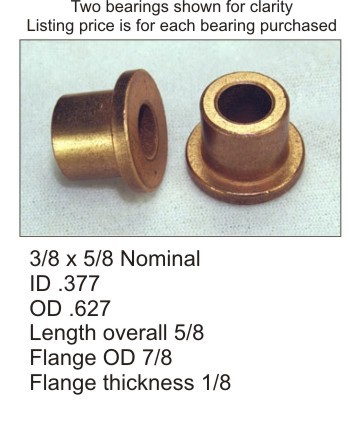Bronze bearing flange bushing 3/8