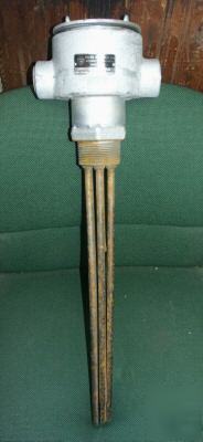 Chromolox screw plug oil immersion & tank heater unused