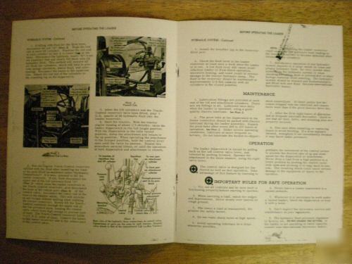 Farmall international cub tractor wagner loader manual