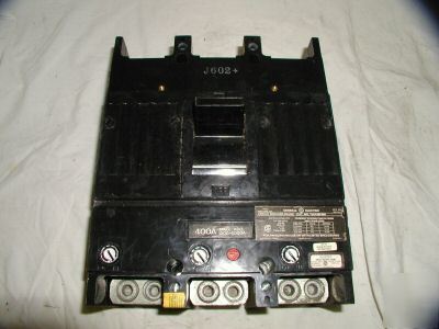 Ge TJK436F000 3 pole 400 amp circuit breaker