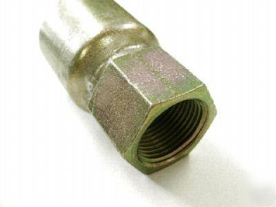 Hydraulic crimp fitting 1/2 inch female pipe X1/2 hose 