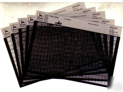 John deere 54 64 74 75 hay rake parts manual microfiche