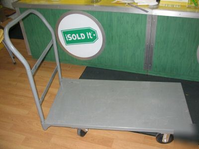 Metal super heavy duty platform truck hand dolley