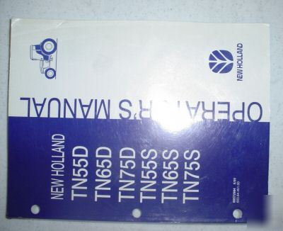New holland TN55D-TN75D s tractor operators manual