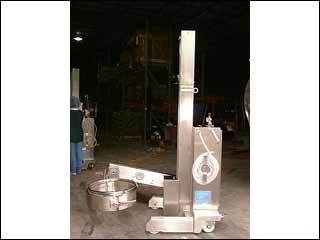 Servo lift drum lifter, model MMDL150, 100 kb capacity,