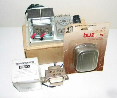 Transformer lot low voltage buzzer power light fasco