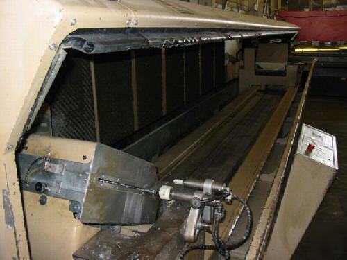 Fom cnc double head non ferrous saw w/encloser 