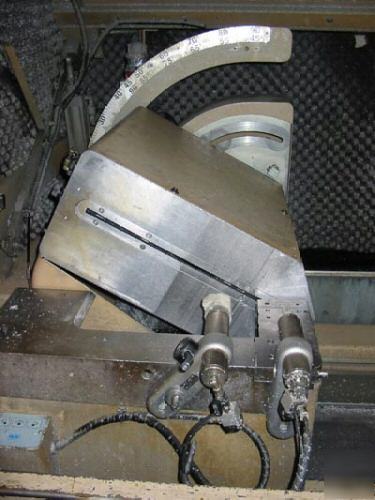 Fom cnc double head non ferrous saw w/encloser 