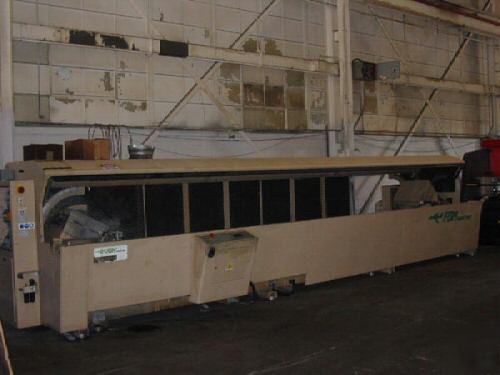 Fom cnc double head non ferrous saw w/encloser 