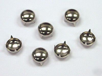 10MM metal studs nail-heads dome nickel 1000PC RD10B-nl
