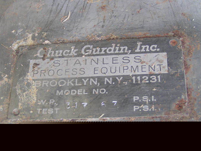 400 gal stainless steel tank nj