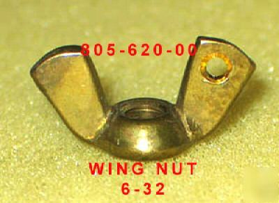5 brass wing nuts 6-32 wingnuts