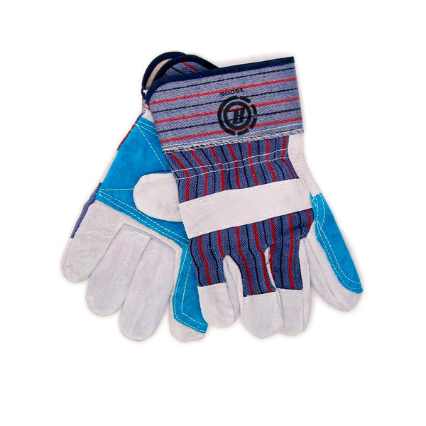 All purpose double palm gloves large (durable cowhide)