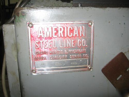 American steel line motorized coil cradle
