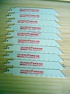 Bi-metal colbalt saw all blades 6X14 davidson 1/4-1/2