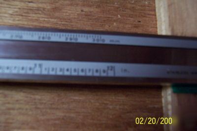 Dial caliper MITUTOYO12â€ with wooden case used