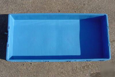 Hvy dty storage containers blue & gray