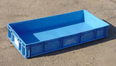 Hvy dty storage containers blue & gray
