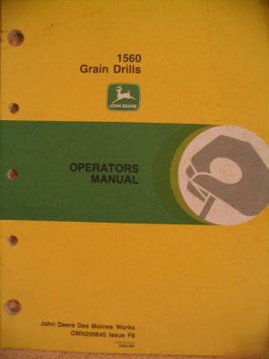 John deere 1560 grain drill operator manual