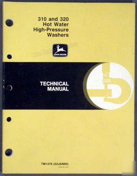 John deere 310 and 320 high pressure washer manual