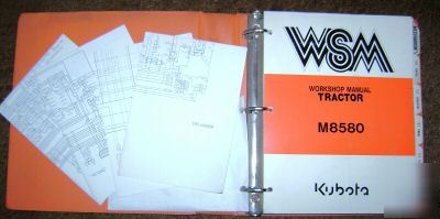 Kubota M8580 tractor workshop service repair manual