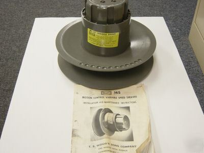 Large variable pitch sheave, t.b. woods brand