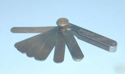 Machinist grade starrett no. 66 feeler gauge set