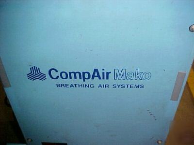 Mako air compressor scba scuba cascade system, 