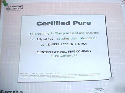 Mako air compressor scba scuba cascade system, 