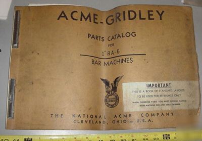National acme gridley 1