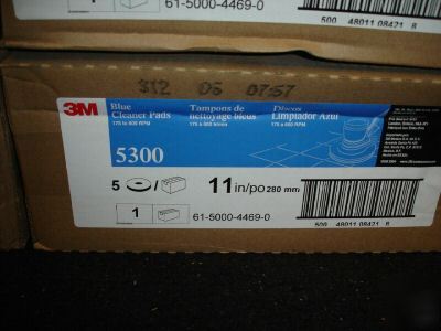 New 3M floor buffer pads 11 blue burnish pad model 5300