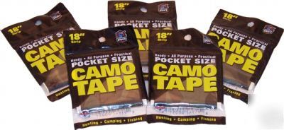 Pocket camo gaffers tape for hunting, camping, fishing