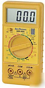 Pocket size digital multimeter voltage amp ohm tester