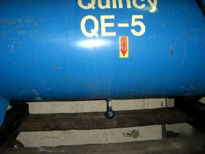 Quincy horizontal air compressor, 5 hp 1740 rpm (20408)