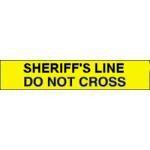 Sheriffs line yellow barricade tape 3 mil 1000' case