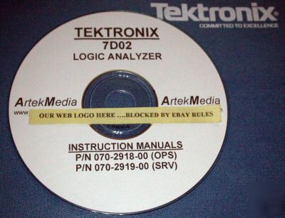 Tektronix 7D02 service & operating manuals (set of two)