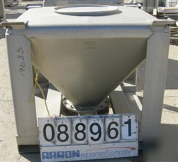 Used: tote systems tote bin, 23 cubic feet, 304 stainle