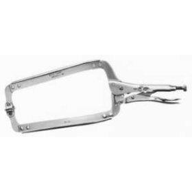 Vise grip locking c-clamp w/swivel pads 18SP