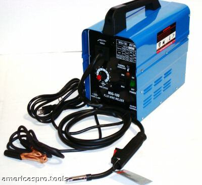 New flux wire welder machine mig-100 no gas requiered.