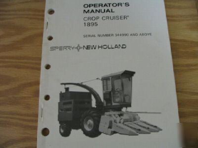 New holland 1895 crop cruiser operators manual